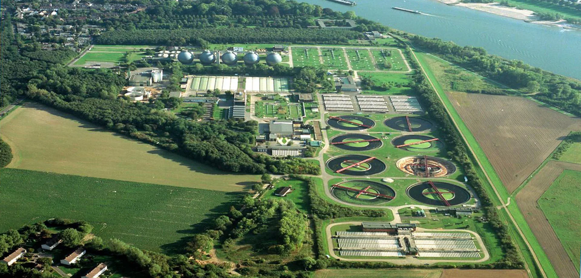 Das Großklärwerk Stammheim ist eines von fünf Kölner Klärwerken